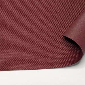 Tela de lona impermeable para exteriores POR toldo de protección de vinilo rojo borgoña liso - Imagen 1 de 8