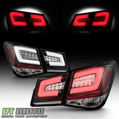 Black 2010-2016 Chevy Cruze Led Perform taillights Lamps Left+Right - Image 1 of 4