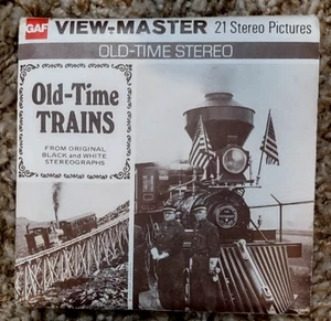 Paquete de imágenes estéreo de colección gaf View-Master "Old Time Trains" # B 794 - Imagen 1 de 6