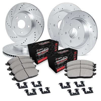For Ford F-150 99 Brake Kit Drilled & Slotted Front & Rear Brake Kit w - Изображение 1 из 2