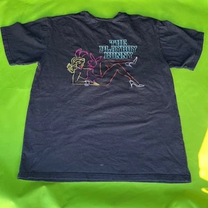 T-shirt media Playboy Bunny maglietta grafica nera ricamata uomo - Foto 1 di 5