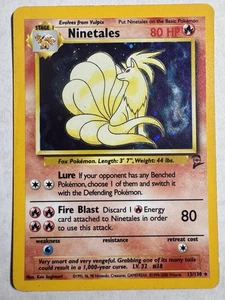 Pokémon TCG Ninetales Holo Unlimited Holo Rare Karte Base Set 2 13/130 - Bild 1 von 3