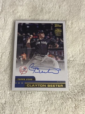 2024 Topps Archives - 2000 Fan Favorites Autographs Clayton Beeter RC NATIONALS  - Image 1 of 2