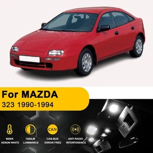 White LED Interior For MAZDA 323 1990-1994 Dome Lights Package Kit 9X +TOOL - Bild 1 von 11