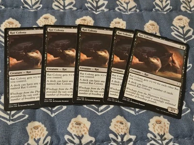 Rat Colony Set of 5 - Dominaria DOM MTG Magic - Image 1 of 4