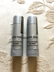 2 X MOLTON BROWN TRAVEL COMPANION LIP BALM / LIP SALVE 5G SIZES NEW SEALED - Picture 1 of 2