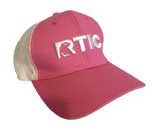 NWT RTIC Pink Logo Adjustable Truckers Baseball Cap Hat - Picture 1 of 6