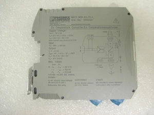 1050233 (MACX MCR-EX-TC-1 ) PHOENIX CONTACT TEMPERATURE MEASURING TRANSDUCER - Picture 1 of 3