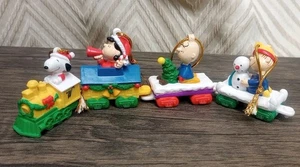 Peanuts Christmas Train Ornaments Whitmans Snoopy Charlie Brown, Linus, Lucy - Picture 1 of 17