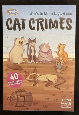 Juego de mesa de lógica ThinkFun Cat Crimes Who's to Blame Foto 1 de 3