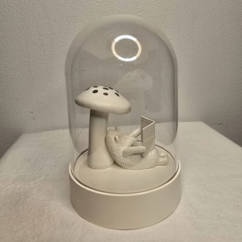 IKEA Strala LED Table Decoration Hedgehog White Xmas Lamp Night Light Mushroom - Image 1 of 4