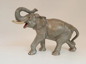 Estatua elefante de hierro fundido Hubley vintage años 30 tope de puerta maletero - Imagen 1 de 17