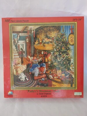 Rompecabezas Tren Navidad Padres Por Susan Brabeau 500 Piezas Foto 1 de 3