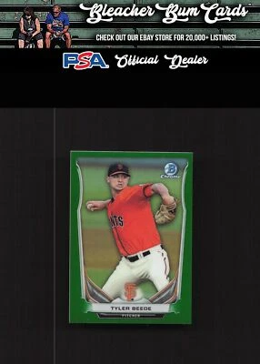 Bowman Chrome Mini 303 Tyler Beede 2014 refractores verdes/15 Foto 1 de 2