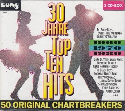 30 Jahre TOP TEN HITS / 50 Original Chartbreakers  3 CD's/NEU/OVP - Bild 1 von 2