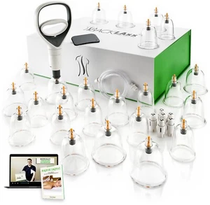 BACKLAxx® Schröpfen, Schöpfgläser mit Pumpe, Schröpfen Set, Schröpfset, Cupping - Bild 1 von 7