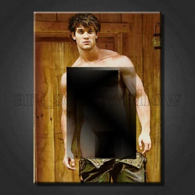 Pinturas al óleo 100 % pintadas a mano arte joven hombre desnudo sobre lienzo 28x20 pulgadas #133 Foto 1 de 4