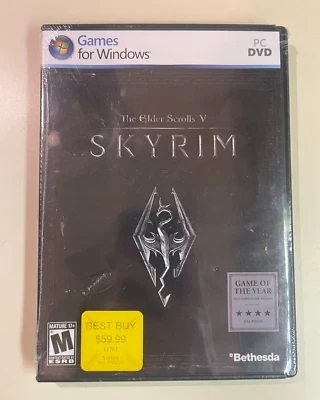 New Old Stock- The Elder Scrolls V Skyrim PC DVD, Bethesda Open-World RPG, READ - Image 1 of 4