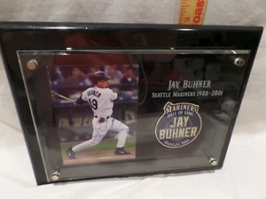 "JAY BUHNER" SEATTLE MARINERS 1988-2001 *HALL OF FAME* INDUCTION PLAQUE 2004 - Picture 1 of 7
