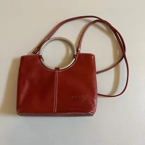 Barberini’s Satchel Bag Purse Ring Handle & Strap Italy Vintage - Picture 1 of 7
