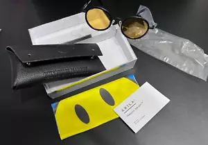Akila China Market Unisex SONNENBRILLE SMILEY schwarz rundes Gestell versiegelt ECO NEU - Bild 1 von 3