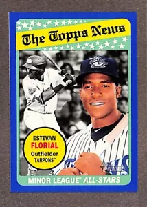 2018 Topps Heritage Minor League Edition Blue #187 Estevan Florial /99 - Picture 1 of 3