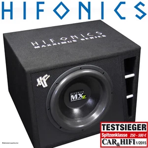 Hifonics MXZ-12R 2000 Watt 30cm SPL Subwoofer Bassreflex Auto Bassbox - Bild 1 von 2