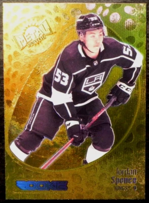 2022-23 22/23 Metal Universe Gold Spectrum FX ROOKIE #179 Jordan Spence LA Kings - Image 1 of 2