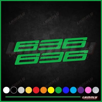 6pcs For KAWASAKI 636 Sticker Motorcycle Fairing Decal Bodywork Vinyl Logo - Image 1 of 4