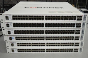 Fortinet FortiSwitch FS-448E-FPOE 48-Port PoE+ Gigabit Managed Switch W/Ears - Picture 1 of 5