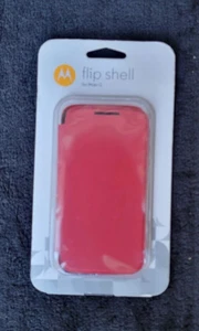 Motorola Moto G flip shell phone case red unopened selaed new US seller - Picture 1 of 2