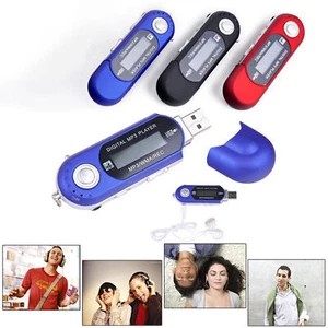 Mini MP3 Player LCD Music Player With 3.5mm Audio Jack Sprort USB MP3 Player - Picture 1 of 16