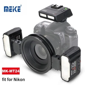 Meike MT24 II Macro Twin Flash Wireless Dual Flash Speedlite for Nikon Cameras - Picture 1 of 8