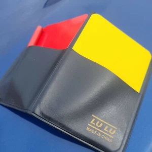 Referee Note Pad Refs Yellow Red Cards And Notebook Pencil Set - Picture 1 of 8