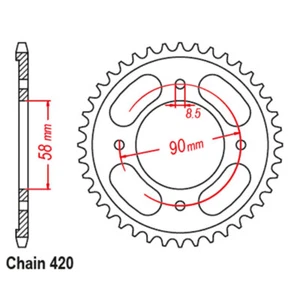 RK 36T Rear Sprocket for Honda 125 Super Cub/C125A 2019-2023 - Picture 1 of 2