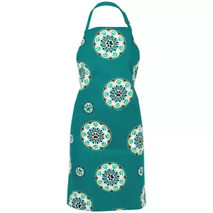 Animal Rescue Colorful Paw Print Pet Lovers Kitchen Chef Apron 100% Cotton - Picture 1 of 2