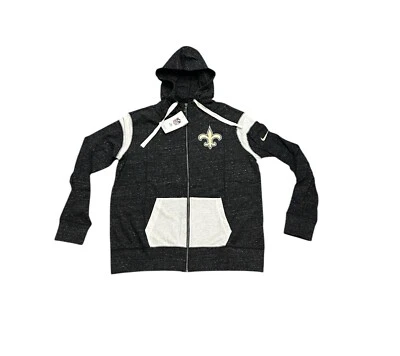 NWT New Orleans Saints Nike Women's Full Zip Up Hoodie Sweatshirt Medium - Image 1 of 2