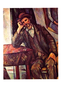 Postal de colección Cezanne Smoker Hermitage Museo de Arte del Condado de Los Ángeles 1973 - Imagen 1 de 2