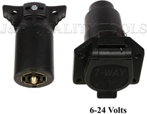 Conector de remolque redondo de 7 vías y 7 polos macho y hembra conector de enchufe para RV de 7 vías - Imagen 1 de 3