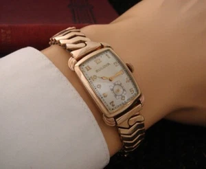 Stunning, completely original Men's '40s Bulova wristwatch – SERVICED - Picture 1 of 7