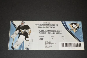 PITTSBURGH PENGUINS Sidney Crosby Fleury Malkin ticket stub - Picture 1 of 2