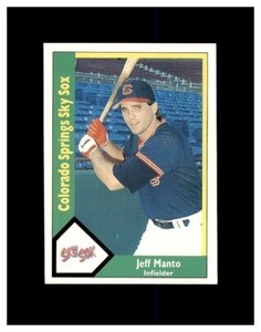 JEFF MANTO 1990 CMC Colorado Springs Sky Sox #15 Colorado Springs Sky Sox