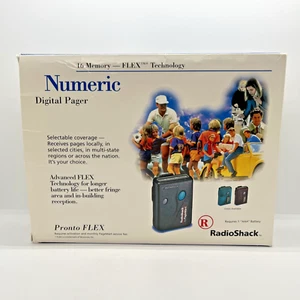 1996 Radioshack Pagesmart Numeric Digital Pager Pronto Flex 16 Memory Black - Zdjęcie 1 z 11