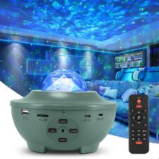 Starry Sky Projector Light USB Galaxy Star Night Lamp LED with Ocean Wave Remote