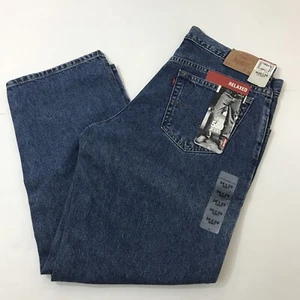 Vintage Levi's 550 Relaxed Fit Boy's Sz 36x29 Blue Jeans Husky NWT - Picture 1 of 24