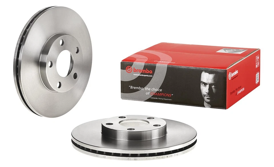 2 rotores de disco de freno BREMBO delanteros izquierdo/derecho para Volkswagen Passat 1998-99 Foto 1 de 1