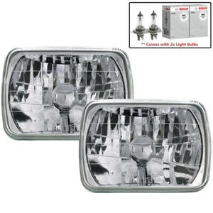 2pcs Crystal Clear Lens Chrome Headlights Fit For Mazda RX-7 FC3S 1986-1992 - Picture 1 of 6
