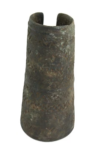 Bronze Cuff Bracelet Benin - Handle - African Art # 685 - Picture 1 of 5