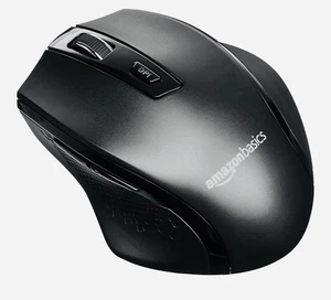 Amazon Basics Ergonomic 2.4 Ghz Wireless Optical PC Mouse, 5 PACK!!!! - Picture 1 of 2