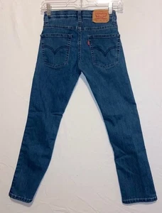 Levi's 511 Denim Jeans gerades Bein Größe 10 Reg 25x25 verstellbar Wasit rote Lasche - Bild 1 von 8